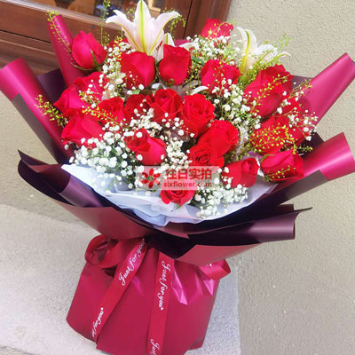 娄底30朵红玫瑰百合，做你余生故事里的人