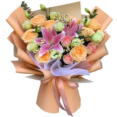 娄底11朵玫瑰桔梗百合，陪你每个季节